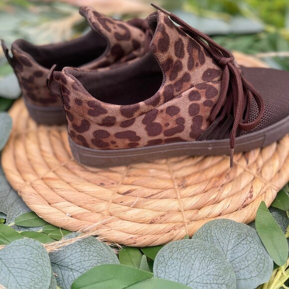 Pierre Dumas Leopard Sneakers - Picture 3 of 5
